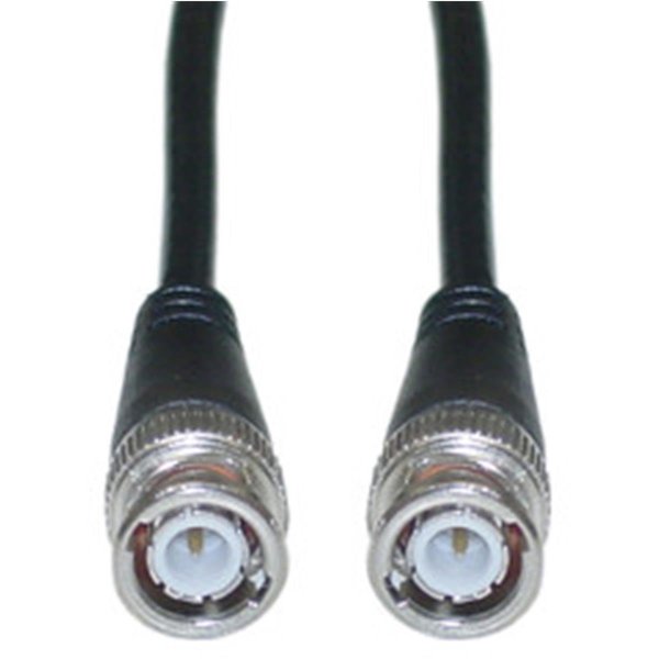 Aish BNC RG58  AU Coaxial Cable  Black  BNC Male  Copper Stranded Center Conductor  10 foot AI622654